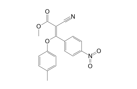 Methyl-.alpha.-cyano-.beta.-(p-methylphenoxy)-p-nitrocinnamate