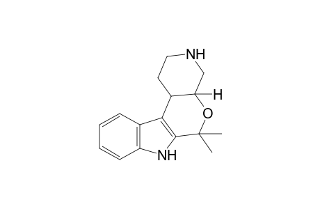 6,6-dimethyl-1,2,3,4,4a,6,7,11c-octahydropyrido[4',3':5,6]pyrano[3,4-b]indole