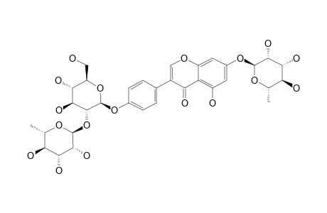 GENISTEIN-7-O-ALPHA-L-RHAMNOPYRANOSIDE-4'-O-[(ALPHA-L-RHAMNOPYRANOSYL)-(1->2)-BETA-D-GLUCOPYRANOSIDE]