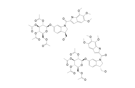 #18B;[(3R/S)-3-HYDROXYMETHYL-1-(5,6,7-TRIMETHOXY-INDOL-2-YL-CARBONYL)-2,3-DIHYDRO-1H-INDOL-6-YL]-2,3,4,6-TETRA-O-ACETYL-BETA-D-GLUCOPYRANOSIDE