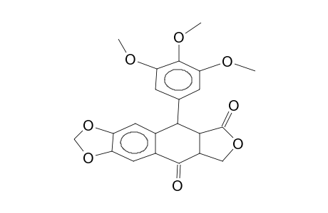 9-(3,4,5-trimethoxyphenyl)-5a,6,8a,9-tetrahydro-[2]benzofuro[5,6-f][1,3]benzodioxole-5,8-dione