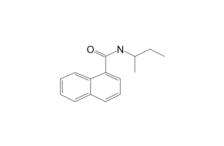 1-Naphthalenecarboxamide, N-(1-methylpropyl)-