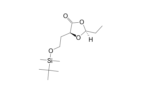 TERT.-BUTYLDIMETHYL-[2-[(4S)-2-ETHYL-5-OXO-1,3-DIOXOLAN-4-YL]-ETHOXY]-DIMETHYLSILANE;TRANS-ISOMER