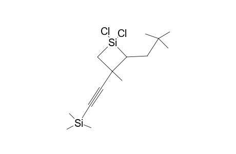 E-1,1-DICHLORO-3-METHYL-(2'-TRIMETHYLSILYLETHINYL)-2-NEOPENTYL-1-SILACYCLOBUTANE