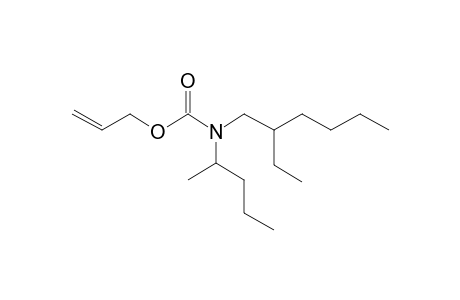 Carbonic acid, monoamide, N-(2-pentyl)-N-(2-ethylhexyl)-, allyl ester