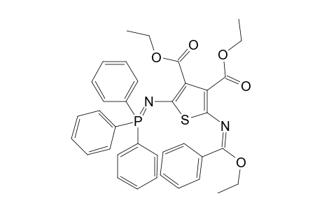 Diethyl 5-(1-ethoxy-1-phenylmethyleneamino)-2-(triphenylphosphranylidenamido)thiophen-3,4-dicarboxylate