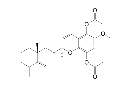 (2S,1"R,2"R)-)-6-Methoxy-5,8-diacetoxy-2-[2'-(1",3"-dimethyl-2"-methylenecyclohexyl)ethyl]-2-methyl-2H-benzopyran