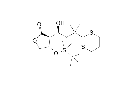 (3S,4S)-4-TERT.-BUTYLDIMETHYLSILYLOXY-3-[(1R)-3-([1,3]-DITHIAN-2-YL)-1-HYDROXY-3-METHYLBUTYL]-4,5-DIHYDROFURAN-2(3H)-ONE