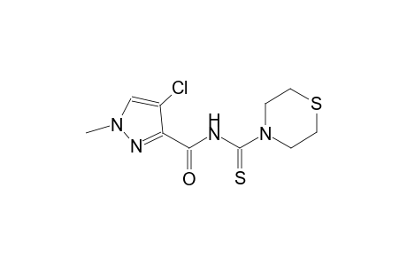 4-chloro-1-methyl-N-(4-thiomorpholinylcarbothioyl)-1H-pyrazole-3-carboxamide