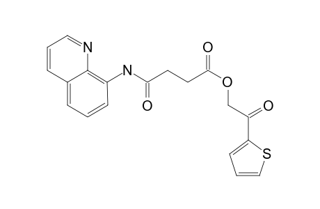 Butanoic acid, 4-oxo-4-(8-quinolinylamino)-, 2-oxo-2-(2-thienyl)ethyl ester