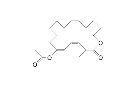 6-Acetoxy-17-hydroxy-2-methyl-heptadeca-3Z,5E-dienoic acid, lactone