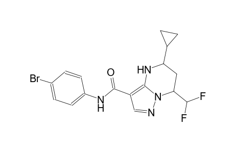 N-(4-bromophenyl)-5-cyclopropyl-7-(difluoromethyl)-4,5,6,7-tetrahydropyrazolo[1,5-a]pyrimidine-3-carboxamide