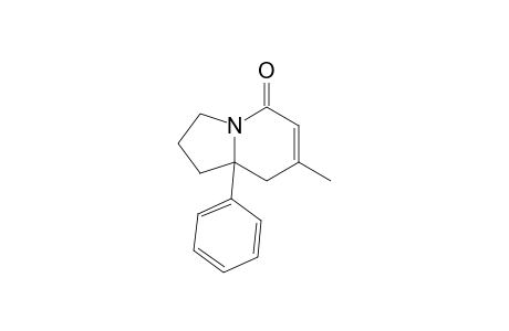 5(1H)-Indolizinone, 2,3,8,8a-tetrahydro-7-methyl-8a-phenyl-