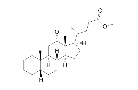 12Alpha-hydroxy-5beta-chol-2-enoic acid-merhylester