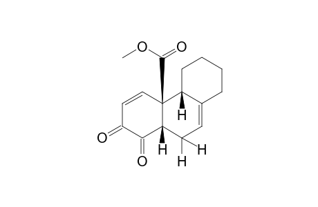 1,2,4A,4B,5,6,7,8,10,10A-Decahydro-1,2-dioxo-4A-phenanthrenecarboxylic acid, methyl ester