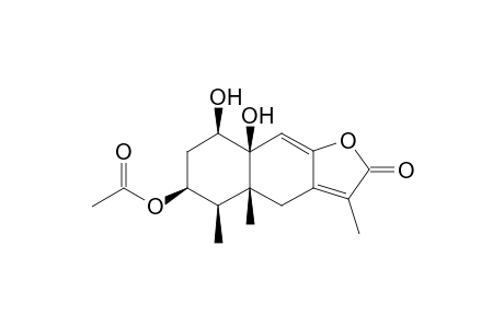 1beta,10beta-dihydroxy-3beta-acetoxyeremophil-7(11),8(9)-dien-8(12)-olide