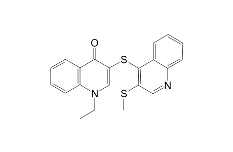 1-ethyl-3-{[3-(methylthio)-4-quinolyl]thio}-4(1H)-quinolone