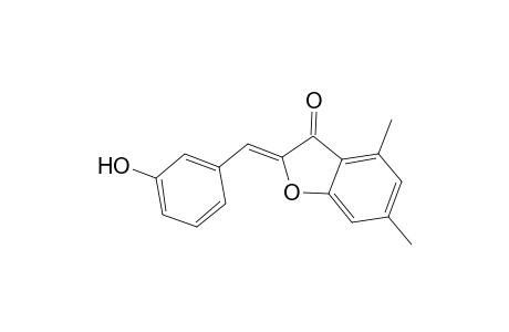 (2E)-2-(3-Hydroxybenzylidene)-4,6-dimethyl-1-benzofuran-3(2H)-one