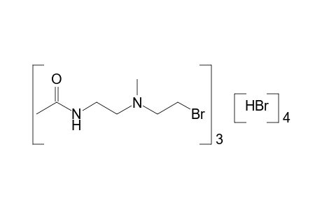 N-{2-[(2-bromoethyl)methylamino]ethyl}acetamide, hydrobromide(3:4)