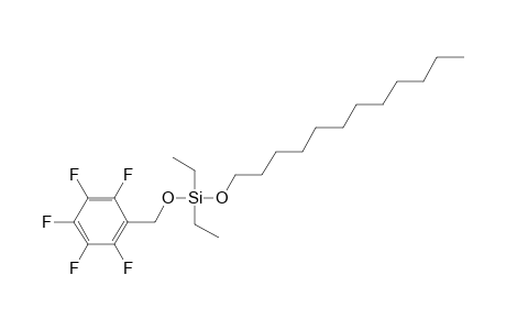 Silane, diethyldodecyloxy(pentafluorobenzyloxy)-