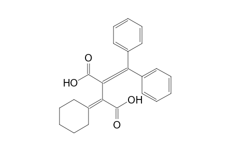 2-cyclohexylidene-3-(diphenylmethylene)succinic acid