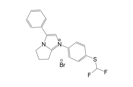 1-{4-[(difluoromethyl)sulfanyl]phenyl}-3-phenyl-6,7-dihydro-5H-pyrrolo[1,2-a]imidazol-1-ium bromide