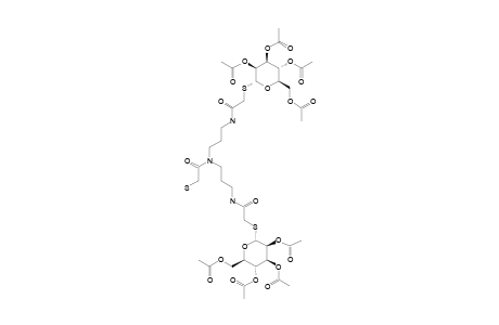 BIS-[3-(2,3,4,6-TETRA-O-ACETYL-ALPHA-D-MANNOPYRANOSYL-1-THIO-METHYLCARBONYLAMINO)-PROPYL]-N-MERCAPTOACETYL-AMINE