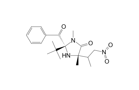 4-Imidazolidinone, 1-benzoyl-2-(1,1-dimethylethyl)-3,5-dimethyl-5-(1-methyl-2-nitroethyl)-