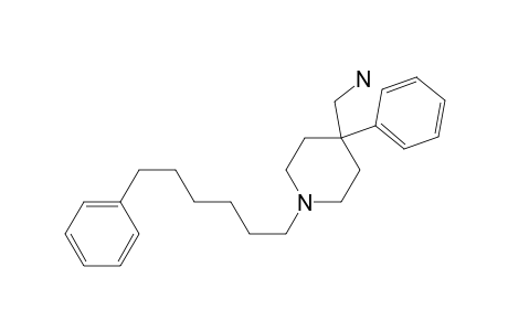 4-Phenyl-1-(6-phenylhexyl)piperidin-4-yl-methanamine