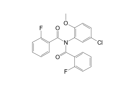 Benzamide, 2-fluoro-N-(2-fluorobenzoyl)-N-(5-chloro-2-methoxyphenyl)-