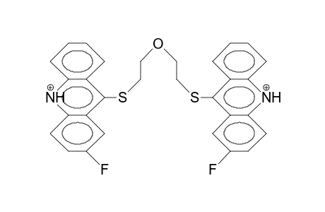 1,5-Bis(2-fluoro-9-acridinylthio)-3-oxa-pentane dication