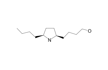 cis-2-Butyl-5-(4-hydroxybutyl)pyrrolidine