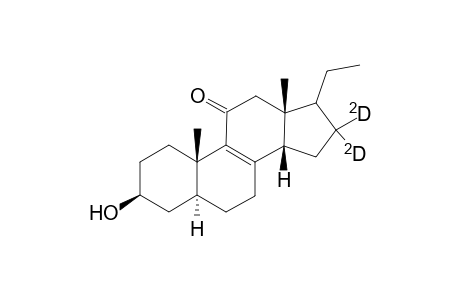 16,16-D2-5a,14b-pregn-8-en-3b-ol-11-one