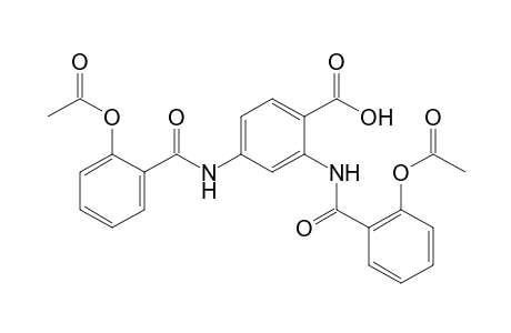 2,4-bis(salicylamido)benzoic acid, diacetate (ester)