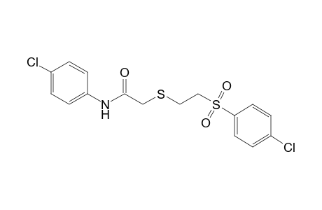4'-chloro-2-{{2-[(p-chlorophenyl)sulfonyl]ethyl}thio}acetanilide