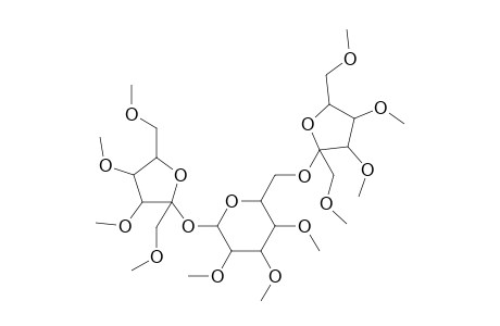.alpha.-D-Glucopyranoside, 1,3,4,6-tetra-O-methyl-.beta.-D-fructofuranosyl O-1,3,4,6-tetra-O-methyl-.beta.-D-fructofuranosyl-(2.fwdarw.6)-2,3,4- tri-O-methyl-