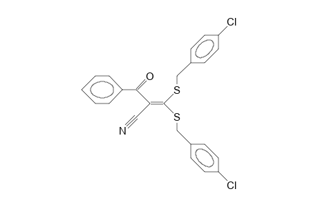 3,3-Bis(4-chloro-benzylthio)-2-cyano-1-phenyl-prop-2-en-1-one