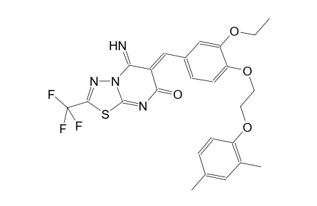 7H-[1,3,4]thiadiazolo[3,2-a]pyrimidin-7-one, 6-[[4-[2-(2,4-dimethylphenoxy)ethoxy]-3-ethoxyphenyl]methylene]-5,6-dihydro-5-imino-2-(trifluoromethyl)-, (6Z)-