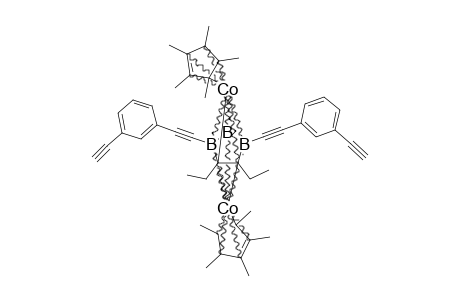 CP*CO-[2,3-ET2C2B3H-4,6-[[CC-(3-HCC-C6H4)]-(2)]]-CO-CP*