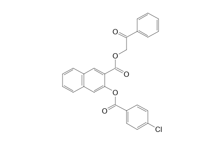 3-hydroxy-2-naphthoic acid, phenacyl ester, p-chlorobenzoate