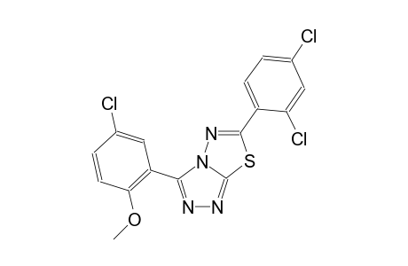 [1,2,4]triazolo[3,4-b][1,3,4]thiadiazole, 3-(5-chloro-2-methoxyphenyl)-6-(2,4-dichlorophenyl)-