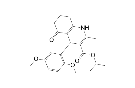 isopropyl 4-(2,5-dimethoxyphenyl)-2-methyl-5-oxo-1,4,5,6,7,8-hexahydro-3-quinolinecarboxylate