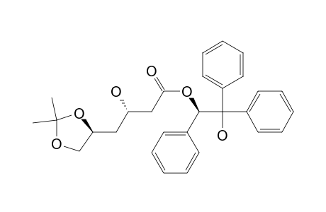 2'-Hydroxy-1',2',2'-triphenylethyl (1'R,3S,5S)-3,5,6-trihydroxy-5,6-o-isopropylidenehexanoate