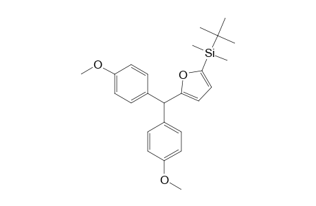 2-[BIS-(4-METHOXYPHENYL)-METHYL]-5-(DIMETHYL-TRET.-BUTYLSILYL)-FURAN