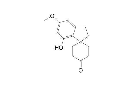 2',3'-Dihydro-7'-hydroxy-5'-methoxyspiro(cyclohexane-1,1'-(1H)inden)-4-one