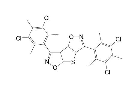 3,7-bis-(3,5-dichloro-2,4,6-trimethylphenyl)-3a,4a,7a,7btetrahydrothieno(2,3-d:4,5-di-isoxazole