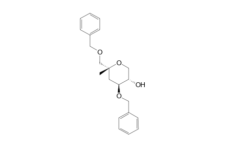 (3S,4S,6R)-4-benzoxy-6-(benzoxymethyl)-6-methyl-tetrahydropyran-3-ol