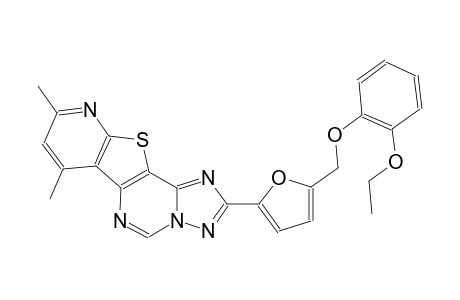 2-{5-[(2-ethoxyphenoxy)methyl]-2-furyl}-7,9-dimethylpyrido[3',2':4,5]thieno[2,3-e][1,2,4]triazolo[1,5-c]pyrimidine