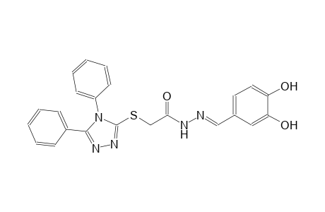 acetic acid, [(4,5-diphenyl-4H-1,2,4-triazol-3-yl)thio]-, 2-[(E)-(3,4-dihydroxyphenyl)methylidene]hydrazide