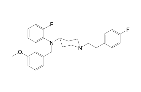 N-(2-fluorophenyl)-1-(2-(4-fluorophenyl)ethyl)-N-(3-methoxybenzyl)piperidin-4-amine